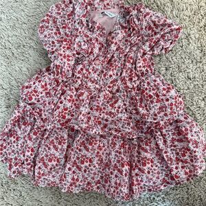 Janie and Jack Floral Pink dress 6-12 months